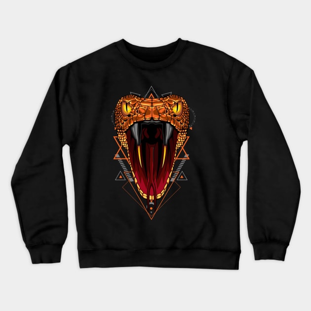 snake head angry Crewneck Sweatshirt by SHINIGAMII